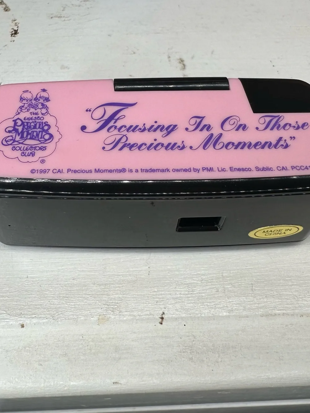 Vintage 1997 Precious Moments Micro Camera Pink & Purple Collectible